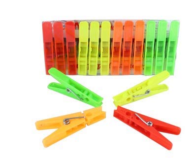 Stuard Clothes Hanger Clip pegs Staples for Hanging Clothes on Rope Set of 24 : stuard.in: Home & Kitchen