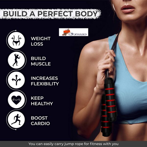 Buy Stuard Jump Rope / Skipping Rope/ Excercise Fitness Rope Online at Low Prices in India - stuard.in