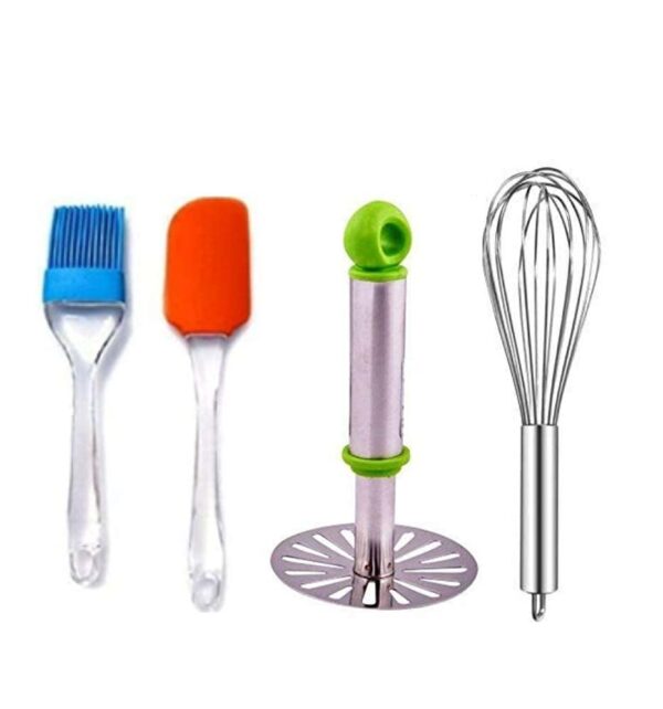 Stuard combo of 5set Silicone Kitchen Utensils Spoon Set Cooking & Baking Tool Sets Non-Toxic Hygienic Safety stuard.in kitchen tools