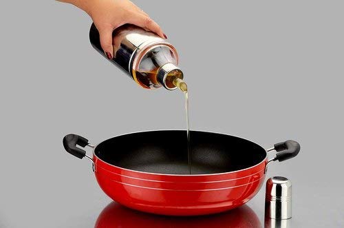 Stuard stainless Steel 500 ml Cooking Oil Dispenser Oil Nozzle Dropper Container, Non-Stick Quick-Release Dust & Leak Proof Oil Bottle Pourer, Oil Pot with Sharp Finish (Stainless Steel) from www.stuard.in