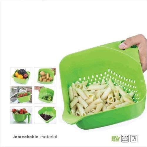 Stuard Plastic Vegetable, Fruit, Rice Wash Sieve Big Washing Basket/Bowl Colander stuard.in